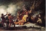 John Trumbull The Death of Montgomery in the Attack on Quebec oil